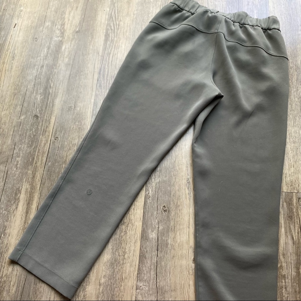Green Lululemon On the Fly Pants
